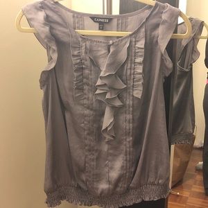 Express blouse- gray / light purple XS